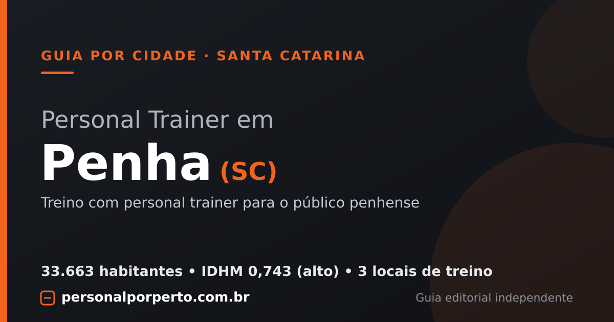 Personal trainer em Penha (SC) — guia do Personal por Perto