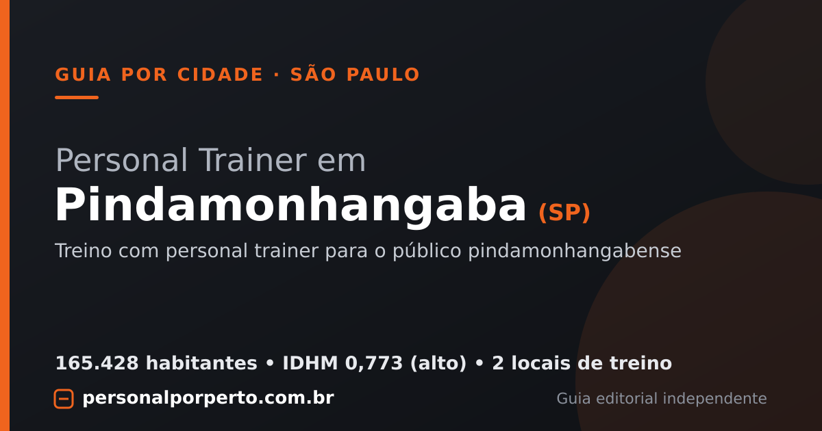 Personal trainer em Pindamonhangaba (SP) — guia do Personal por Perto