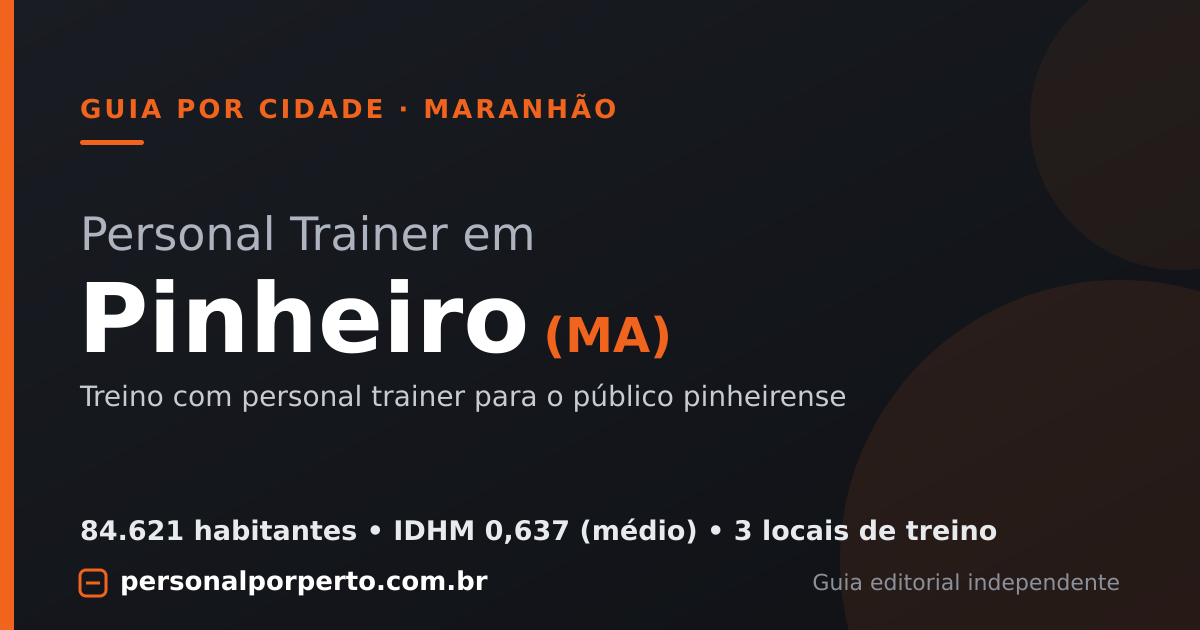 Personal trainer em Pinheiro (MA) — guia do Personal por Perto