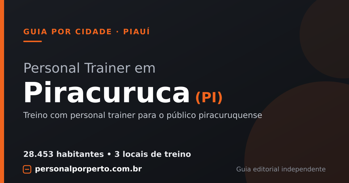 Personal trainer em Piracuruca (PI) — guia do Personal por Perto