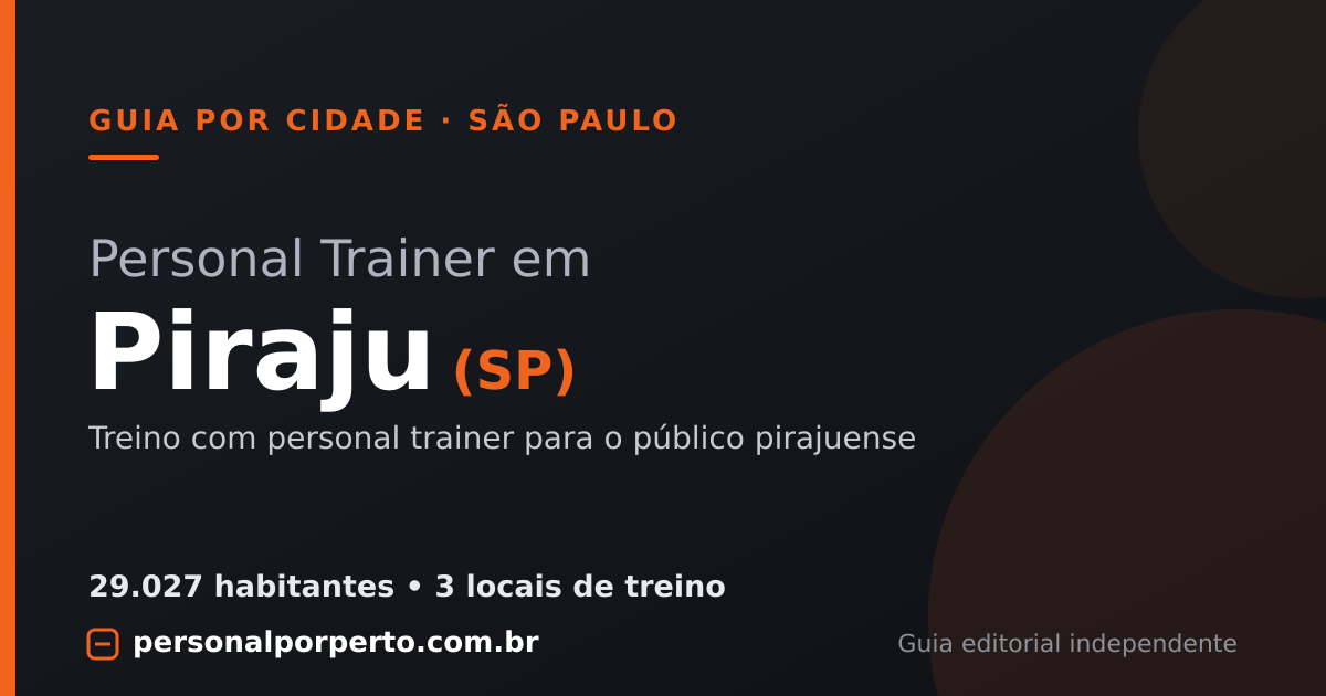 Personal trainer em Piraju (SP) — guia do Personal por Perto