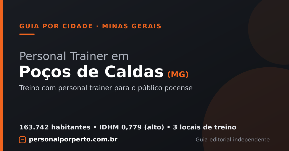 Personal trainer em Poços de Caldas (MG) — guia do Personal por Perto
