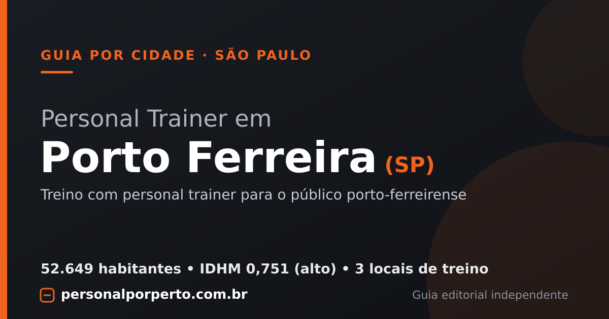 Personal trainer em Porto Ferreira (SP) — guia do Personal por Perto