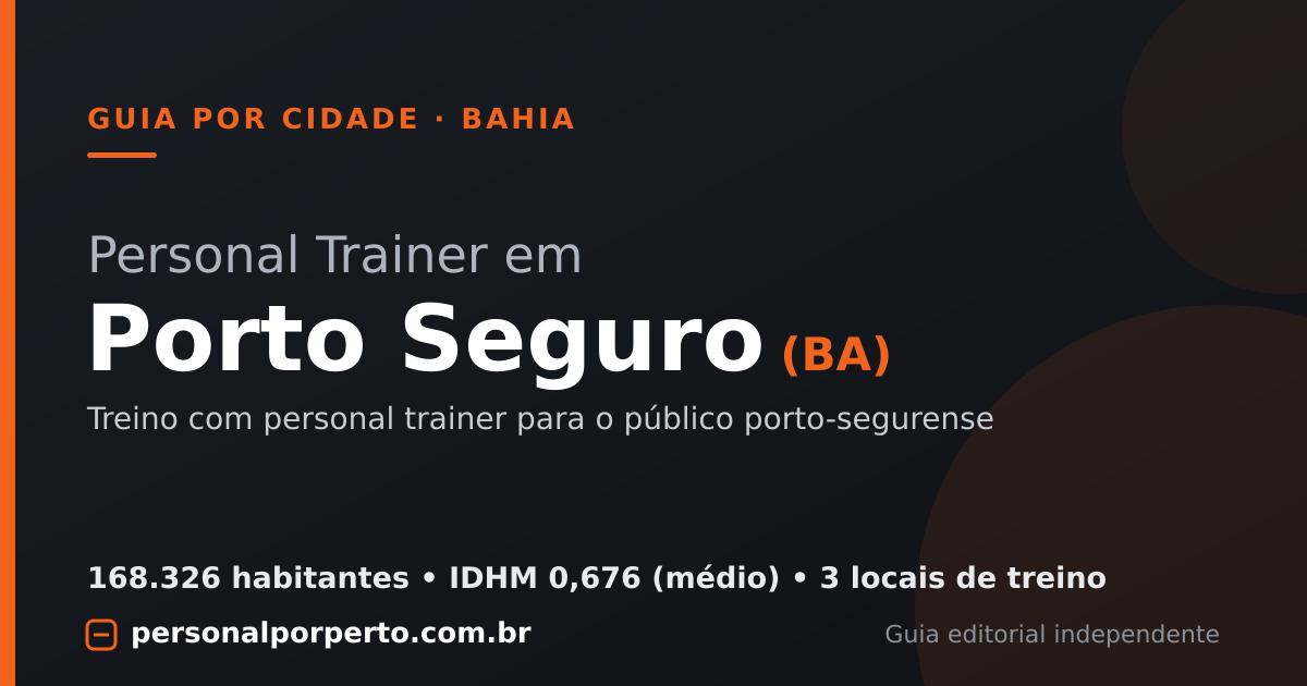 Personal trainer em Porto Seguro (BA) — guia do Personal por Perto