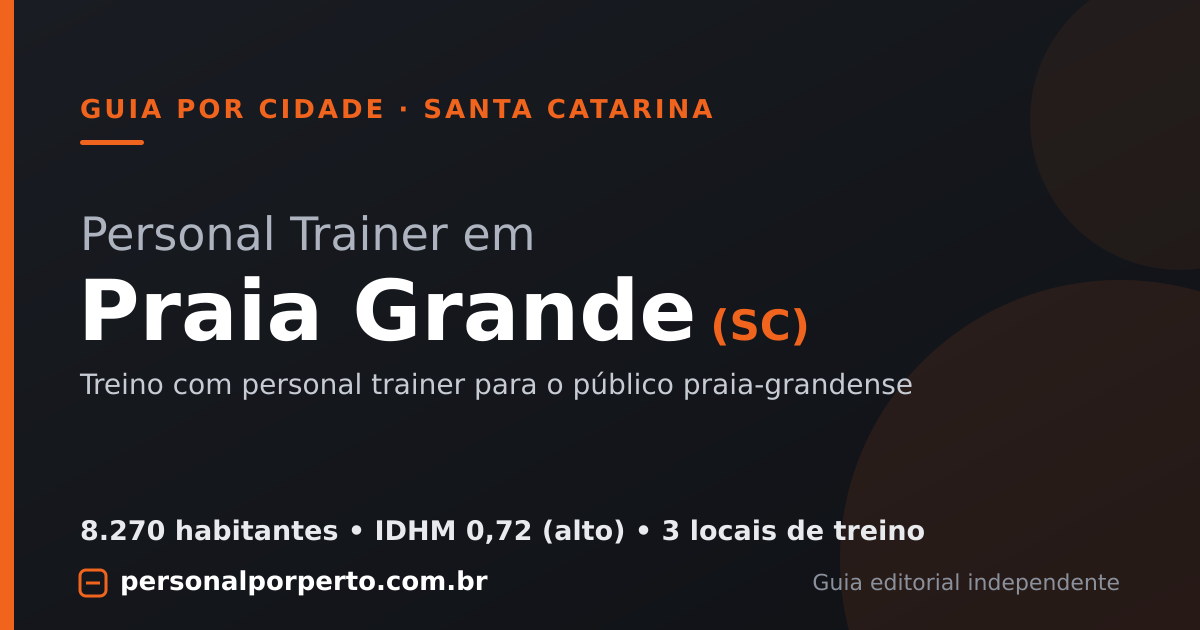 Personal trainer em Praia Grande (SC) — guia do Personal por Perto