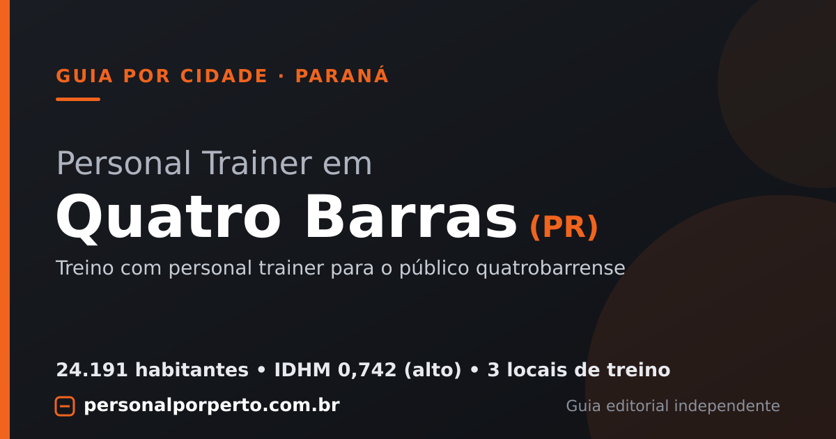 Personal trainer em Quatro Barras (PR) — guia do Personal por Perto