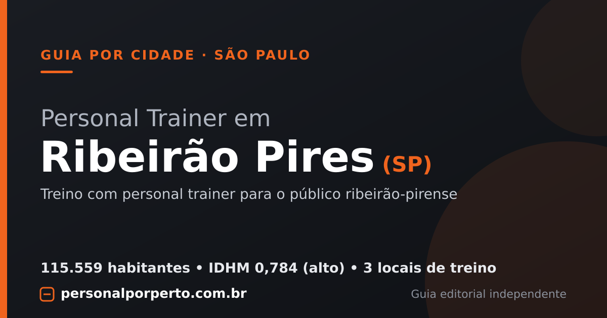 Personal trainer em Ribeirão Pires (SP) — guia do Personal por Perto