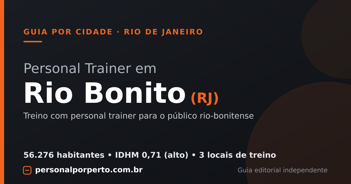 Personal trainer em Rio Bonito (RJ) — guia do Personal por Perto