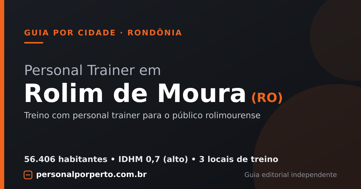 Personal trainer em Rolim de Moura (RO) — guia do Personal por Perto