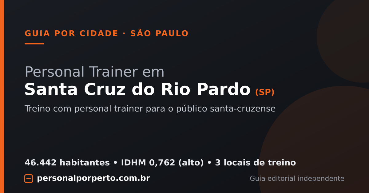 Personal trainer em Santa Cruz do Rio Pardo (SP) — guia do Personal por Perto