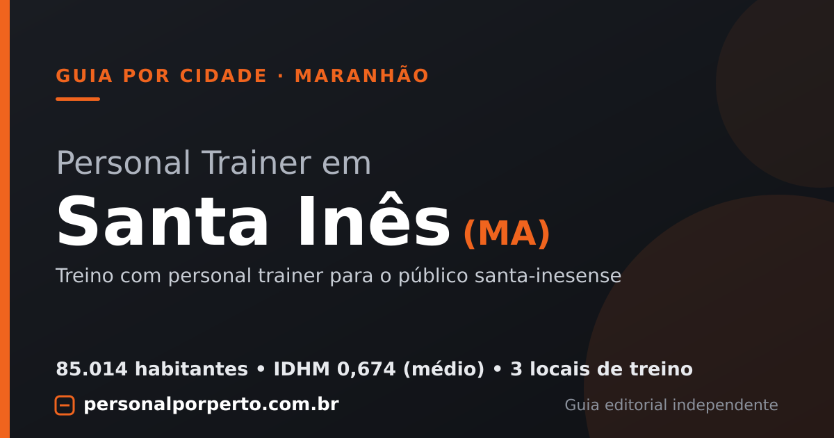 Personal trainer em Santa Inês (MA) — guia do Personal por Perto