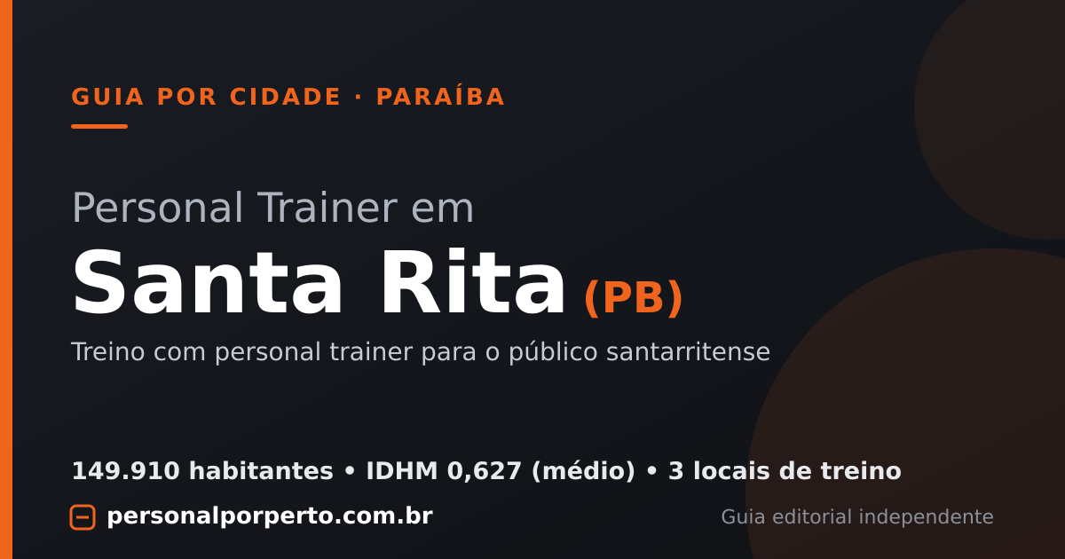 Personal trainer em Santa Rita (PB) — guia do Personal por Perto