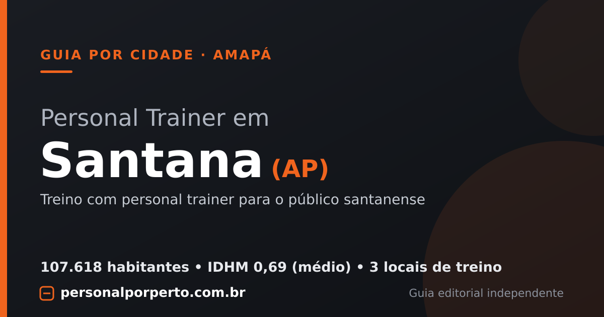 Personal trainer em Santana (AP) — guia do Personal por Perto