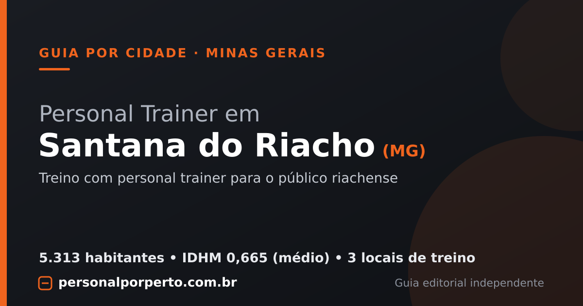Personal trainer em Santana do Riacho (MG) — guia do Personal por Perto