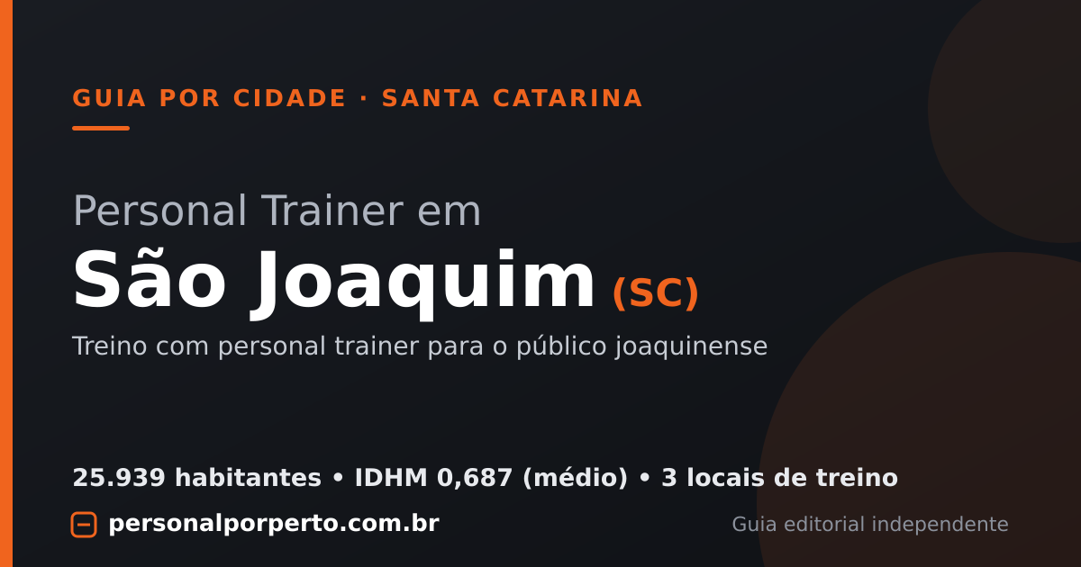 Personal trainer em São Joaquim (SC) — guia do Personal por Perto