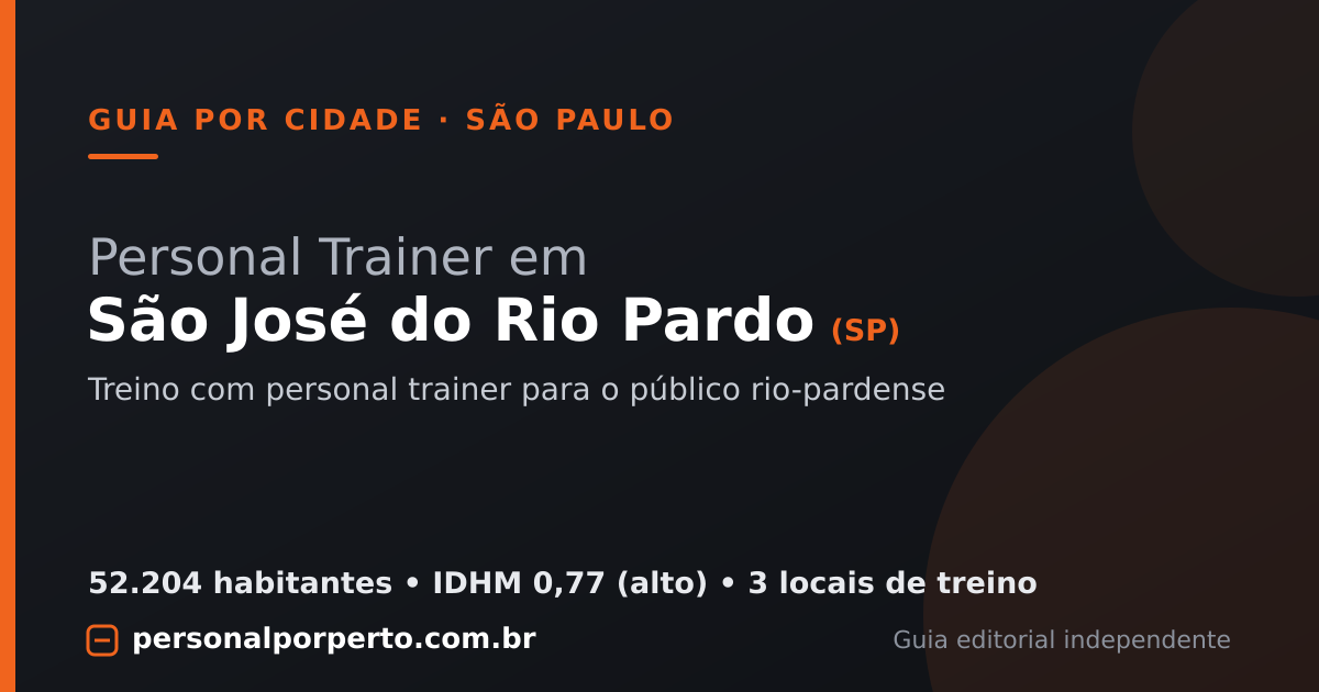 Personal trainer em São José do Rio Pardo (SP) — guia do Personal por Perto
