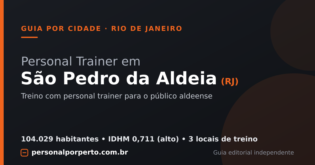 Personal trainer em São Pedro da Aldeia (RJ) — guia do Personal por Perto