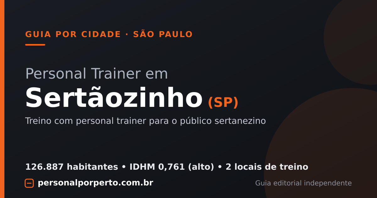 Personal trainer em Sertãozinho (SP) — guia do Personal por Perto