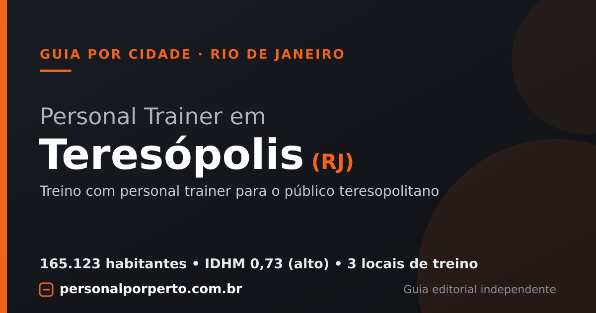 Personal trainer em Teresópolis (RJ) — guia do Personal por Perto