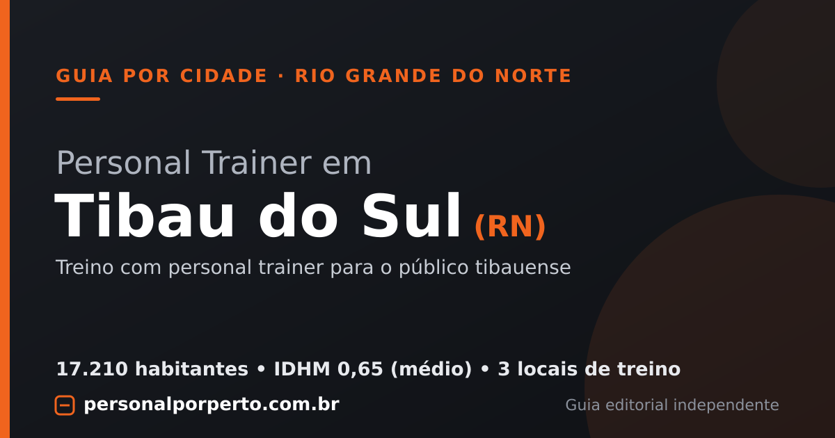 Personal trainer em Tibau do Sul (RN) — guia do Personal por Perto