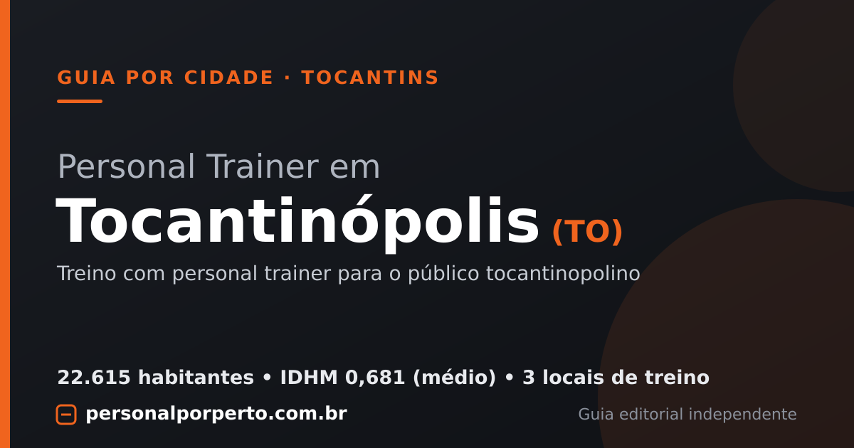 Personal trainer em Tocantinópolis (TO) — guia do Personal por Perto