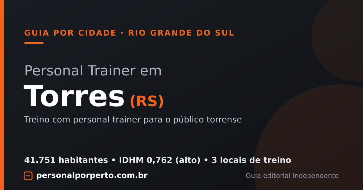 Personal trainer em Torres (RS) — guia do Personal por Perto