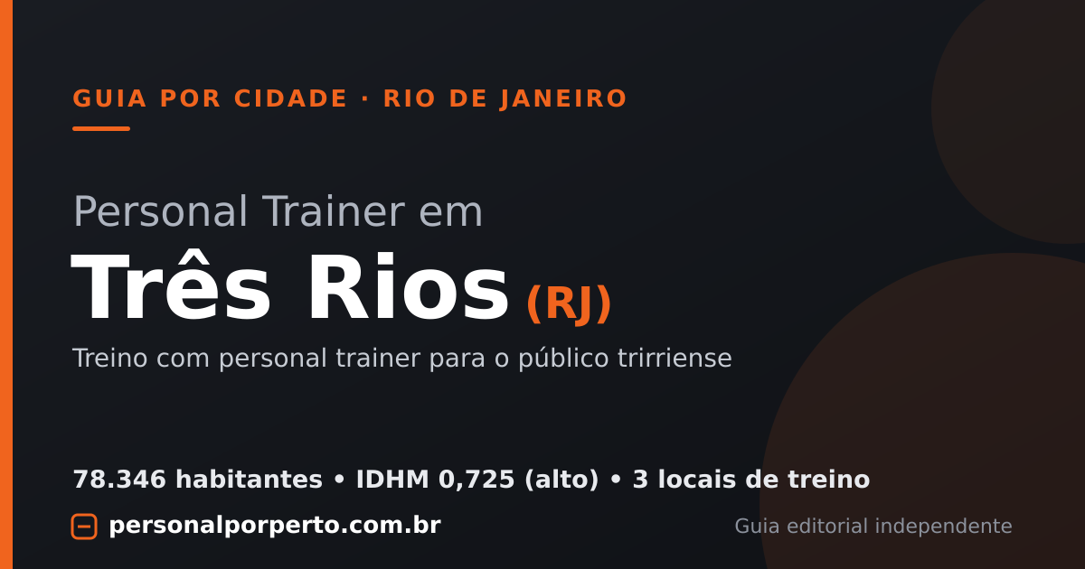 Personal trainer em Três Rios (RJ) — guia do Personal por Perto
