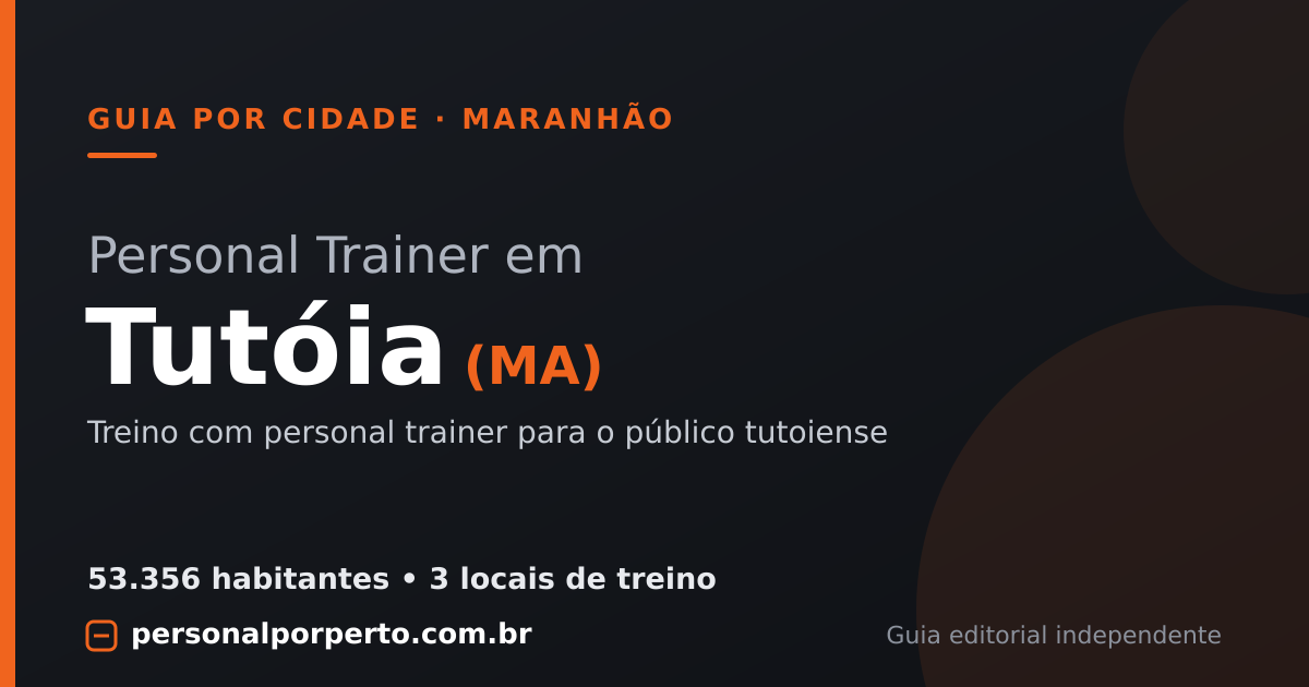 Personal trainer em Tutóia (MA) — guia do Personal por Perto