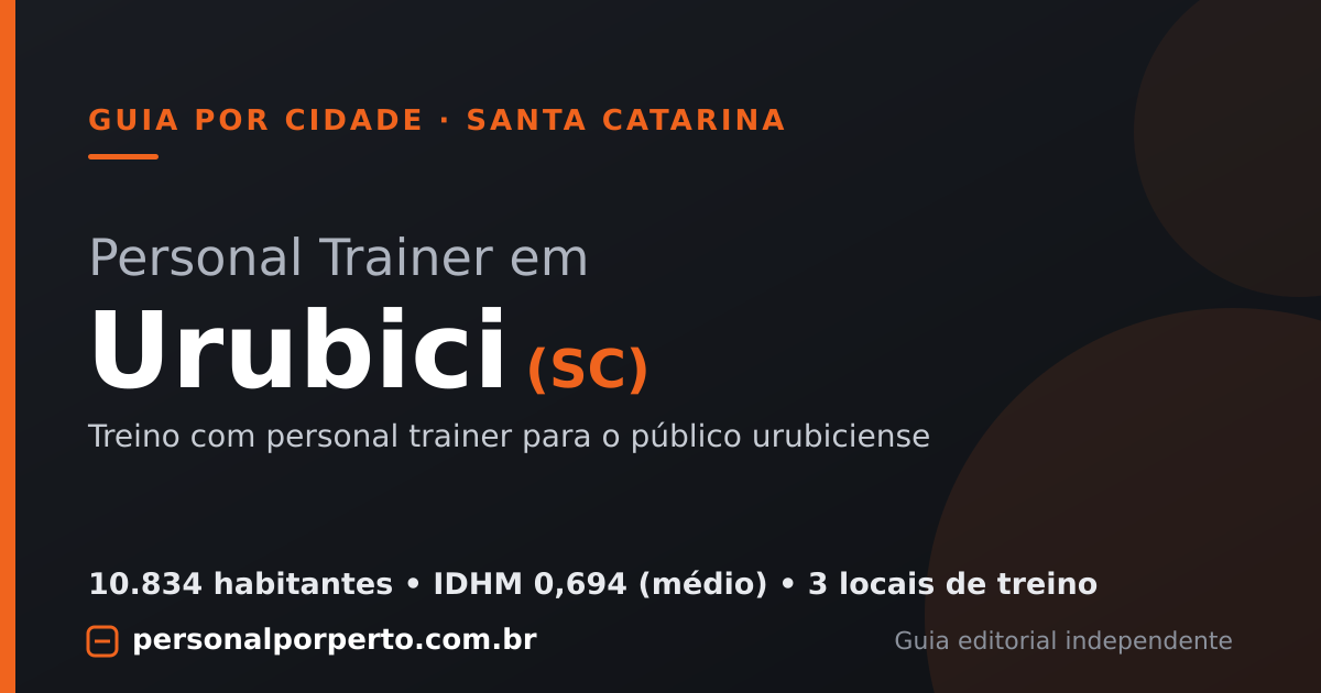 Personal trainer em Urubici (SC) — guia do Personal por Perto